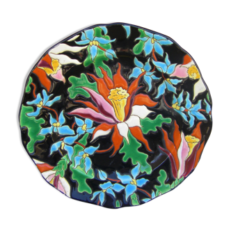 Longwy enamel plate