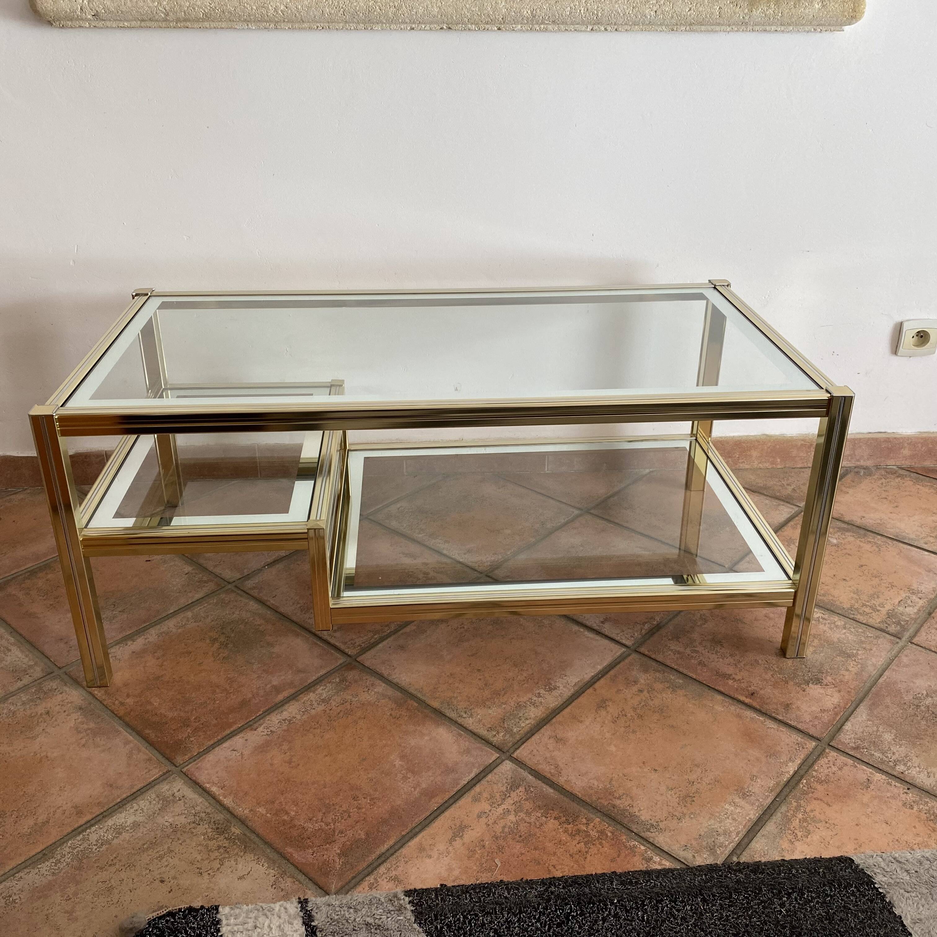 Roche Bobois coffee table. 1970. Hollywood Regency. 110x75