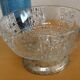 Art Deco crystal and metal fruit bowl