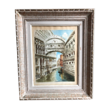 Tableau aquarelle giorgi pont des soupirs Venise