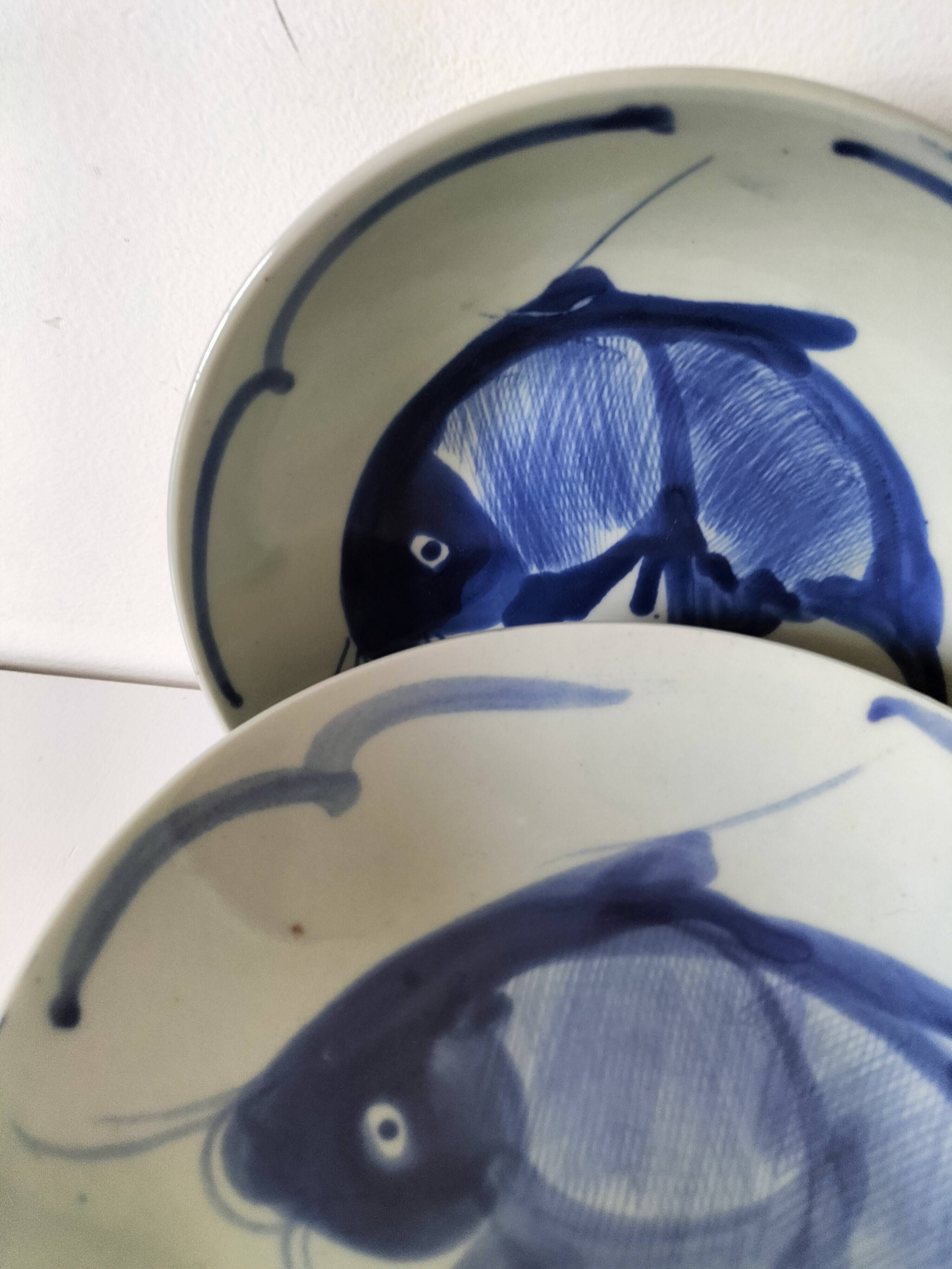 6 assiettes creuses chinoises vintage