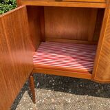 Marquetry and marble sideboard