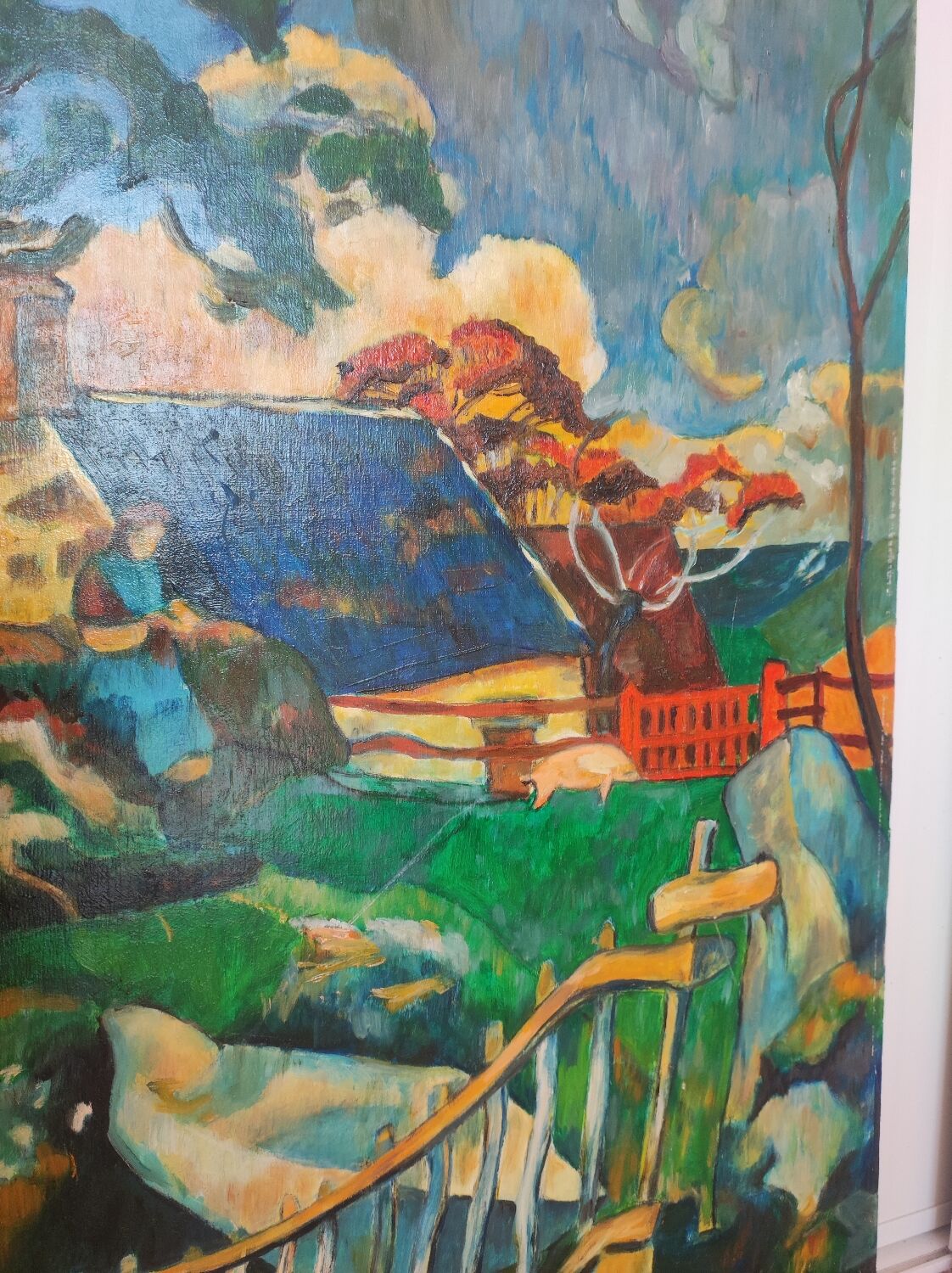 Peinture paysage moderne fauvisme