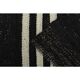 Vintage Turkish Oushak Handmade Wool Cotton Black Area Rug 257x390