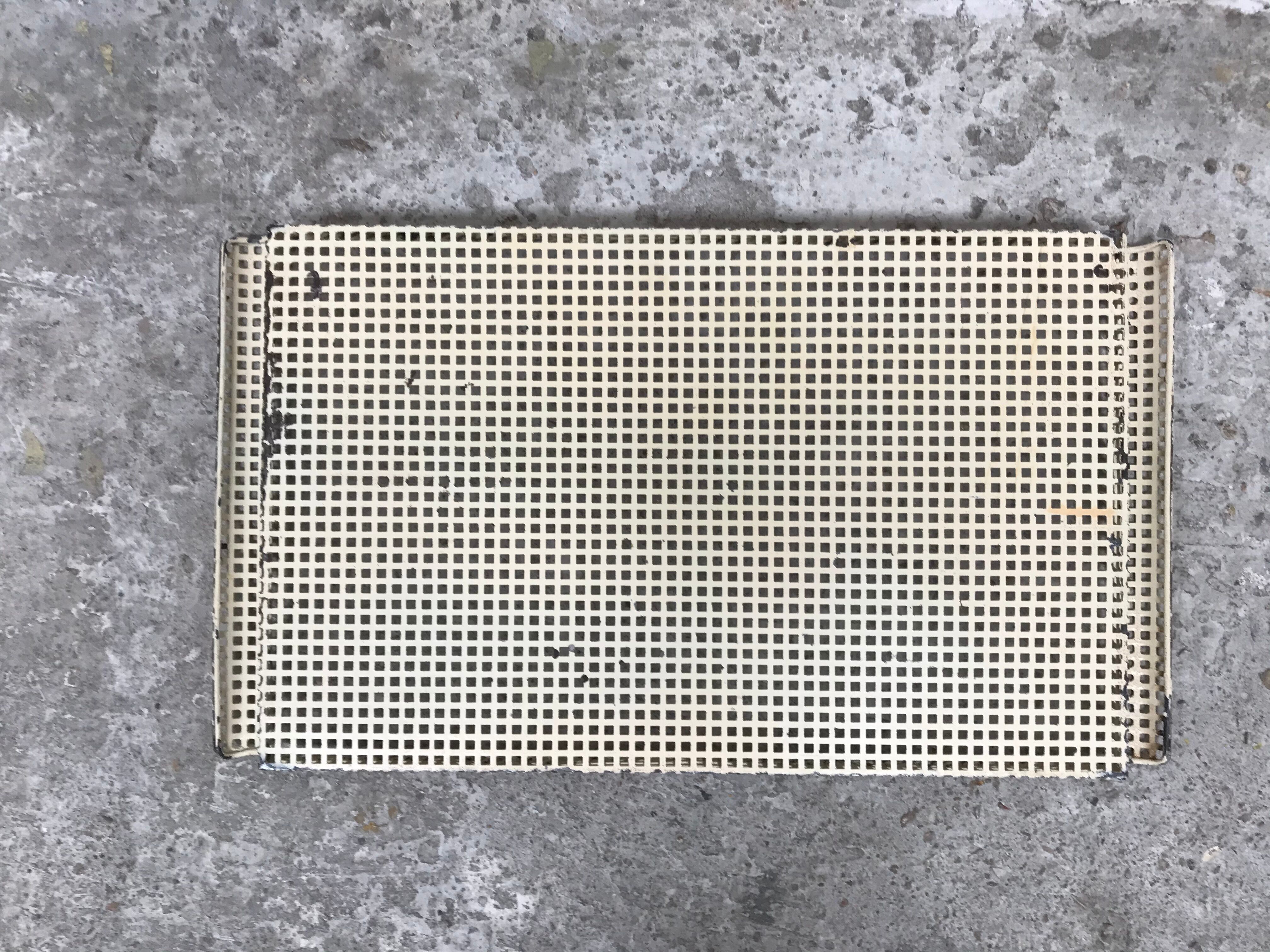 Mathieu Mategot perforated sheet metal tray