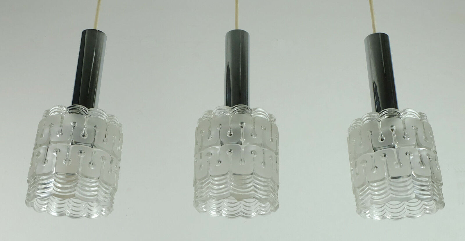 Mid century modern 3-light pendant lamp by hillebrand