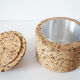 Cork ice bucket and its 1970 ice clip