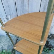 Étagères d'angle 1960 formica 3 plateaux