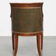 Leather and wooden Empire style side/desk chair from the early 20th century