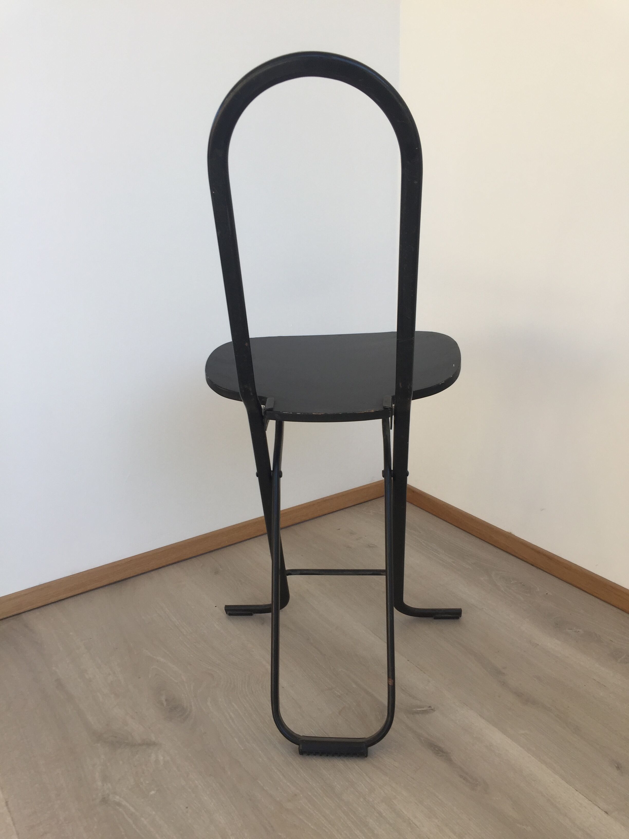 Gastone Rinaldi black folding chairs