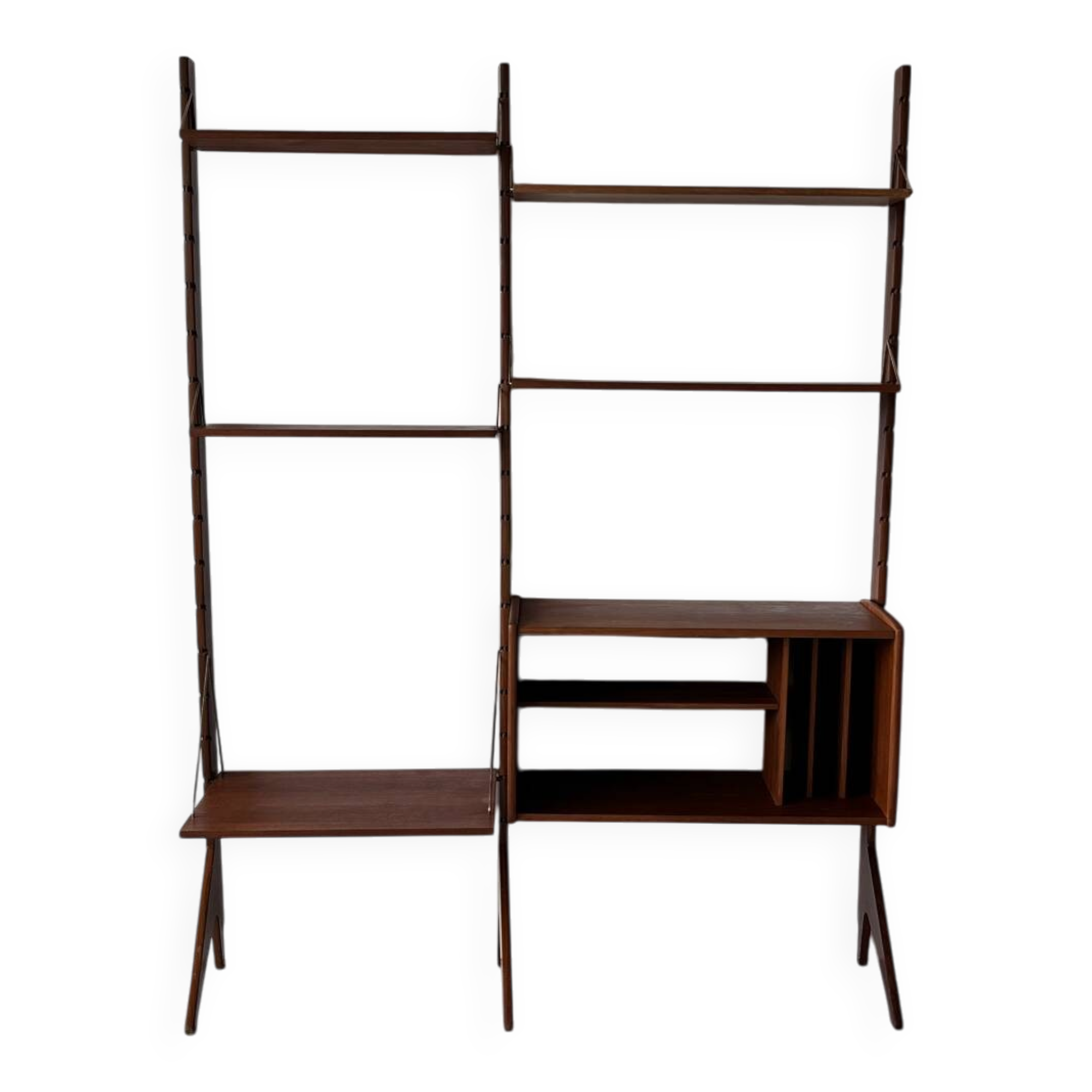 Scandinavian Bookcase, John Texmon, Mid century, Norway