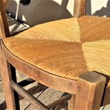 1 set of 4 rustic chairs