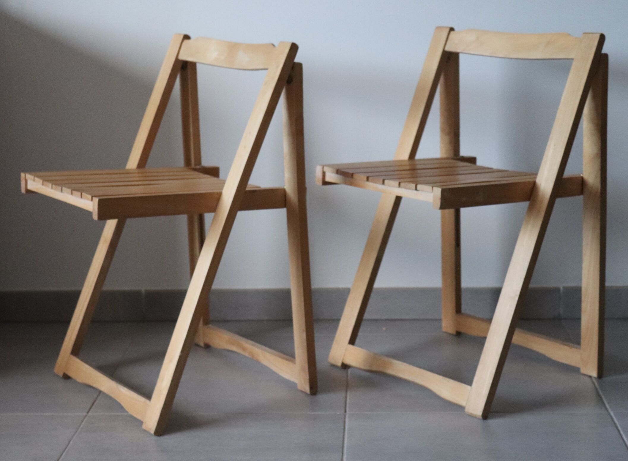 Pair of folding chair 60s