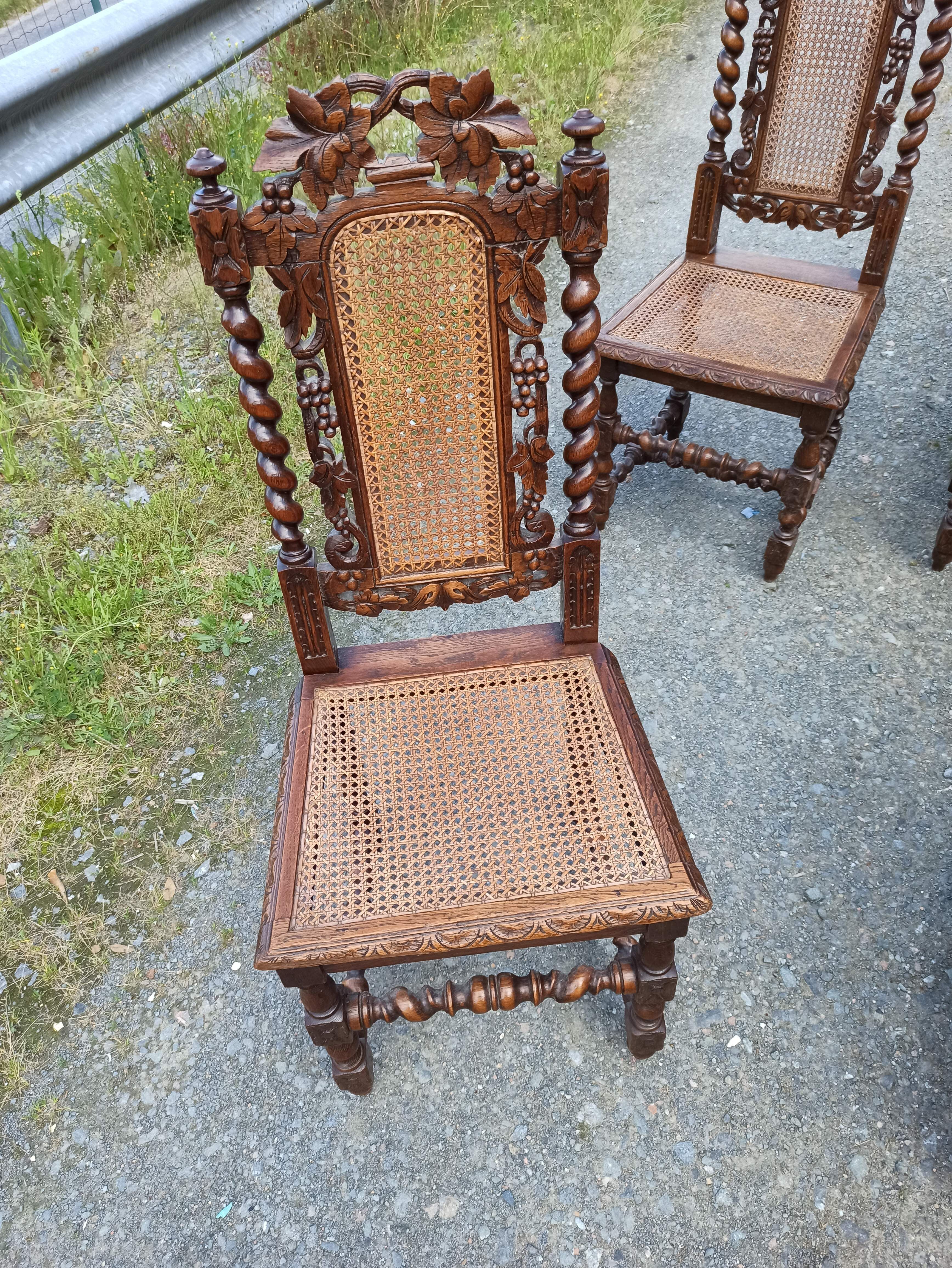 6 Louis XIII style chairs