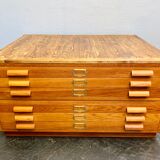 Vintage plan chest of architect drawers