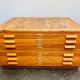 Vintage plan chest of architect drawers