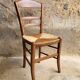 Chaise paillée & bois
