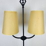 Brutalist lamp from Objet Insolite in metal, vintage