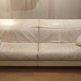 White leather sofa Paolo Piva (Designer) model ARCA for B&B