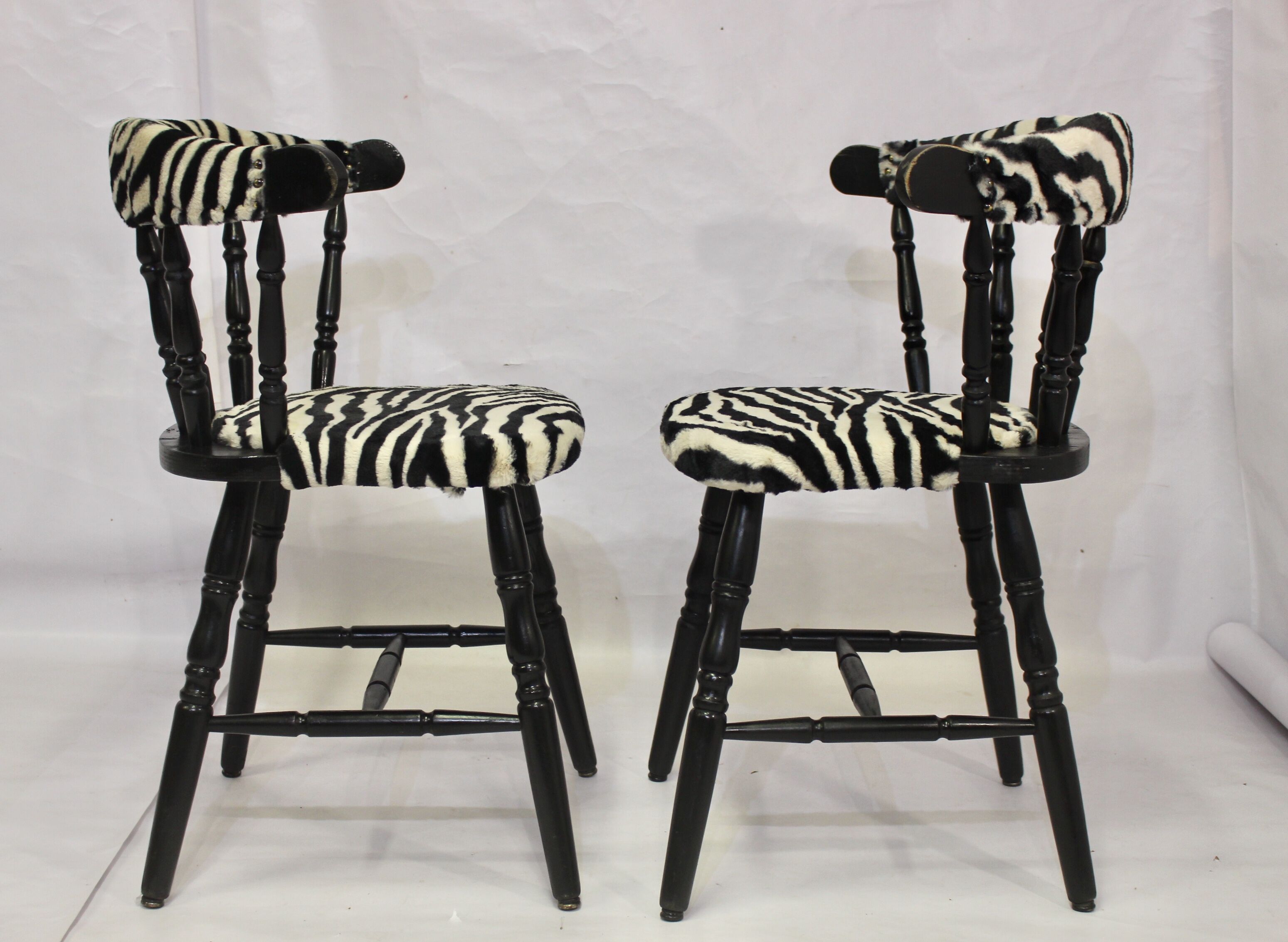 Pair of "Western" chairs, saloon, vintage, 50