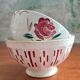 Duo of stenciled bowls