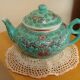 Théière chinoise porcelaine Mun Shou vintage