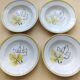 4 deep plates from Badonviller earthenware FB
