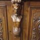 19th-century Renaissance walnut two-body buffet