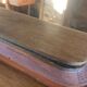 Old vintage wooden wall mirror
