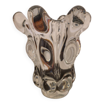 Vase en cristal Vanne tête de girafe