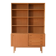 Bibliothèque de rangement vintage scandinave en chêne
