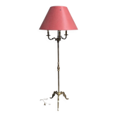 Lampadaire tripode en laiton vintage lampe sur pied