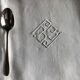 12 embroidered towels BC square damask ivory