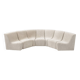 Canapé beige 7 slices vintage