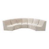 Beige canapé 7 slices vintage