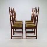 Table à manger brutaliste de style château + 8 chaises