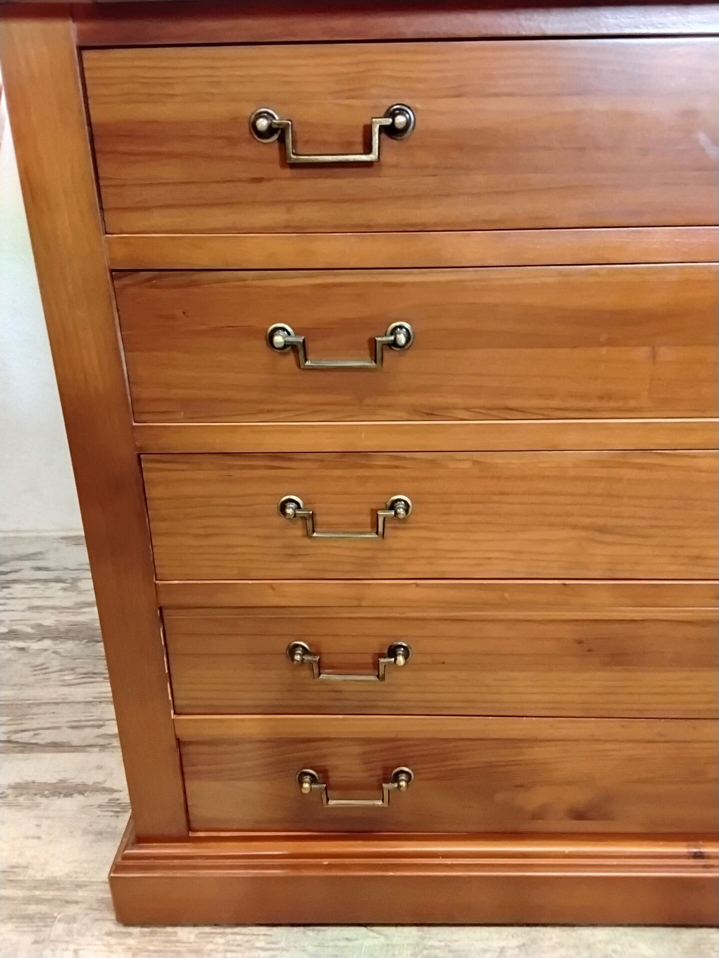 Wooden curtain secretary