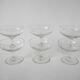 Set of 6 engraved crystal champagne glasses 1960