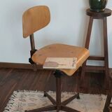 Authentic vintage industrial workshop chair from the 1960s.