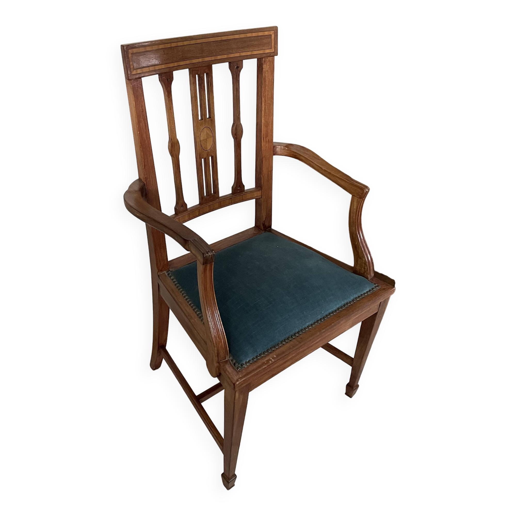 Art Deco armchair with armrest
