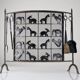 Atelier Marolles Wrought Iron Animal Fire Screen 1950s