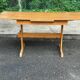 Scandinavian bistro table, extendable, in wood, 1970.