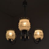 Mid-century Chrome Chandelier, Czechoslovakia,1970’s.