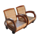 Art Deco canne chairs