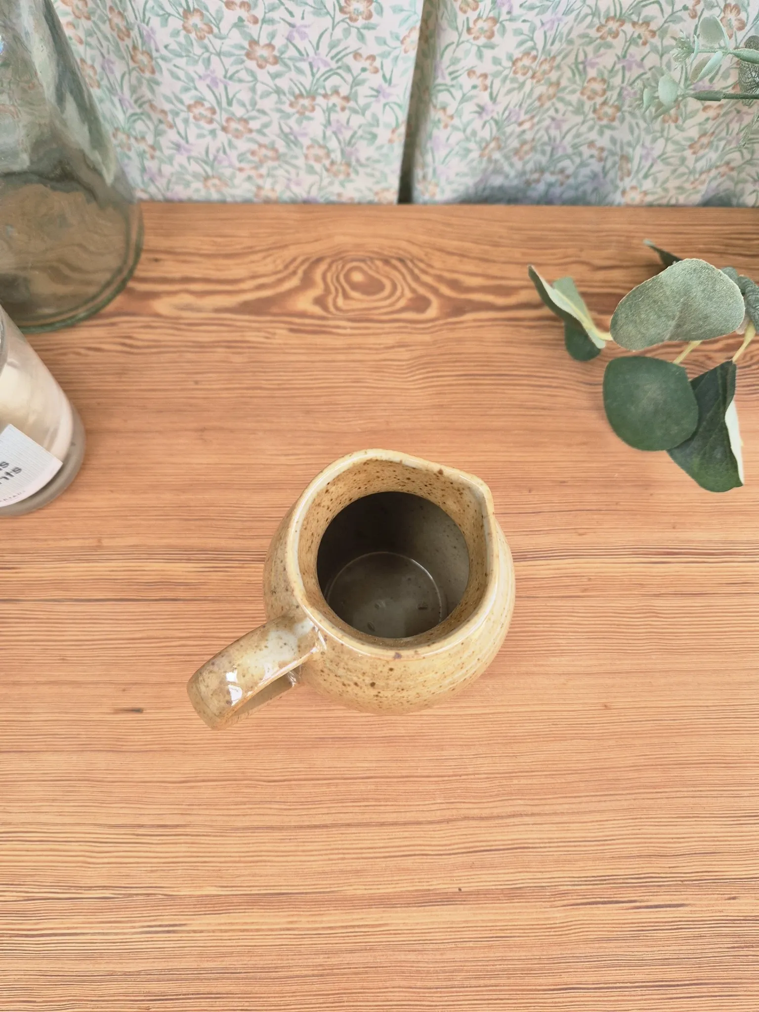 Pot vase carafe pichet vintage grès