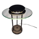 Lampe Saturne noire postmoderne de Robert Sonneman SMC Boxford