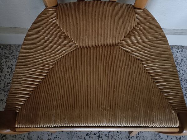 Chaise paillée bistrot