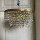 Ceiling lamp crown brass with vintage tassels