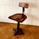 Adjustable Singer workshop chair with Eiffel base