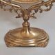 Brass table makeup mirror